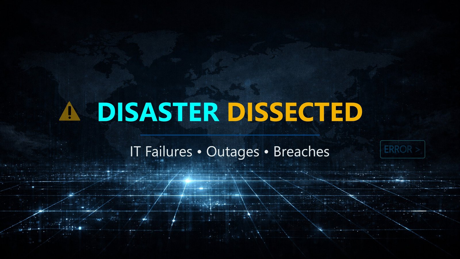 Disaster Dissected channel banner